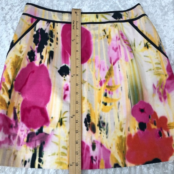 Anthropologie Tabitha abstract watercolor skirt women’s size 6 w/pockets - Picture 8 of 8